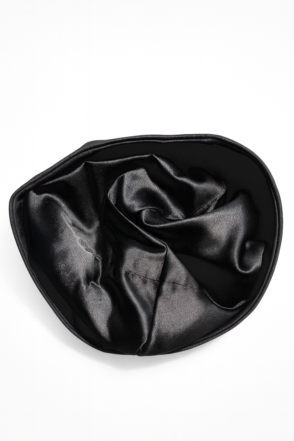 Vortenea Satin-Linen Skull Cap with Embroidered Cross
